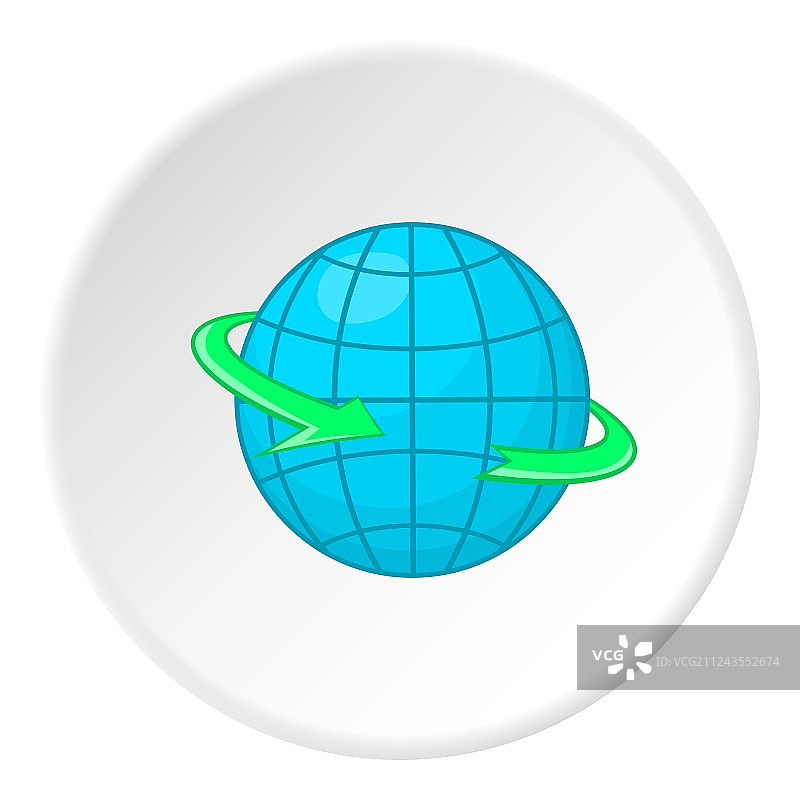 卡通风格地球图标图片素材