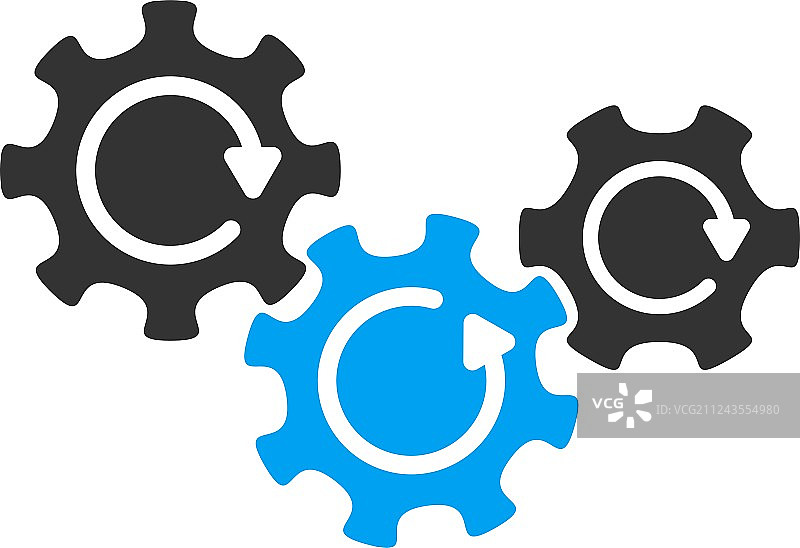 齿轮传动扁平图标图片素材