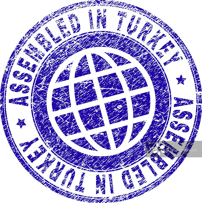 土耳其组装刮痕纹理印章图片素材