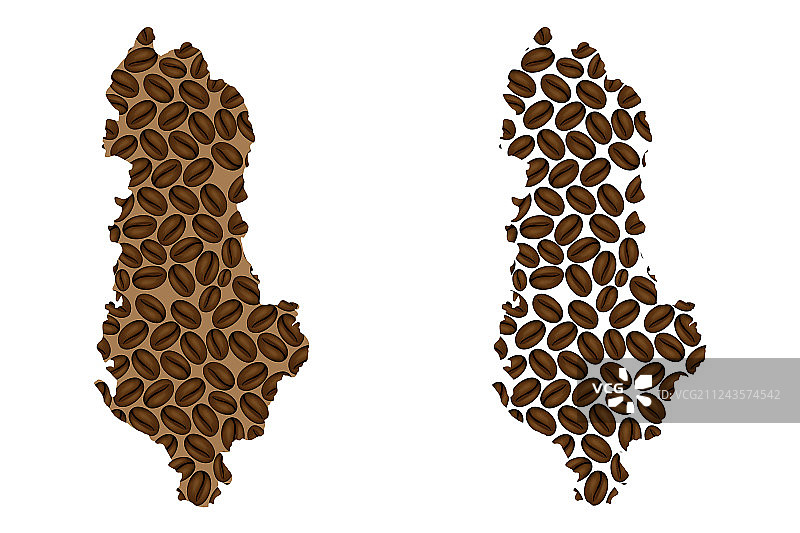 咖啡豆地图图片素材