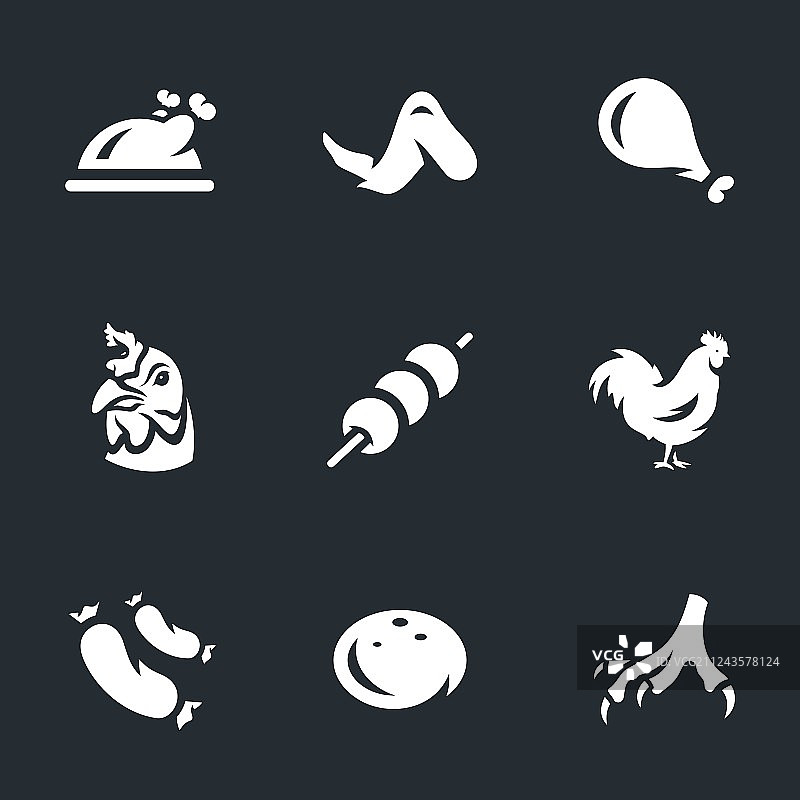 鸡肉合集图片素材