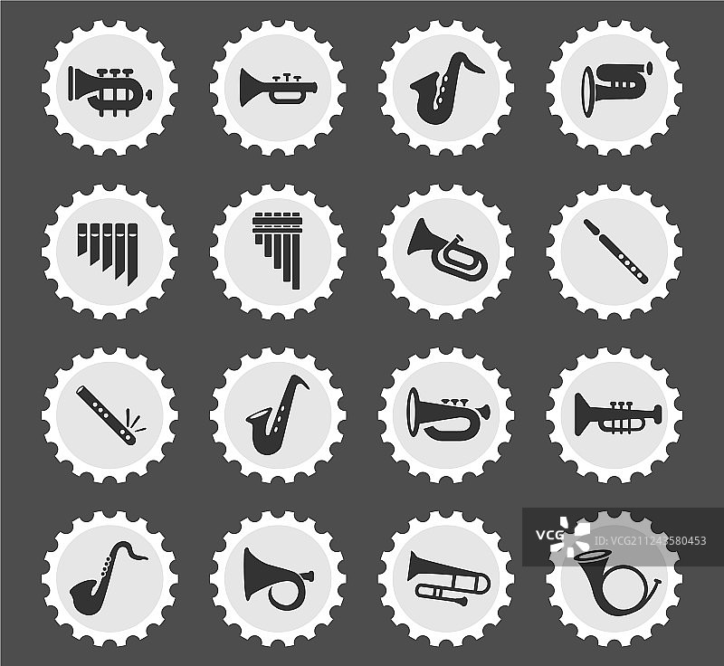 管乐器图标合集图片素材