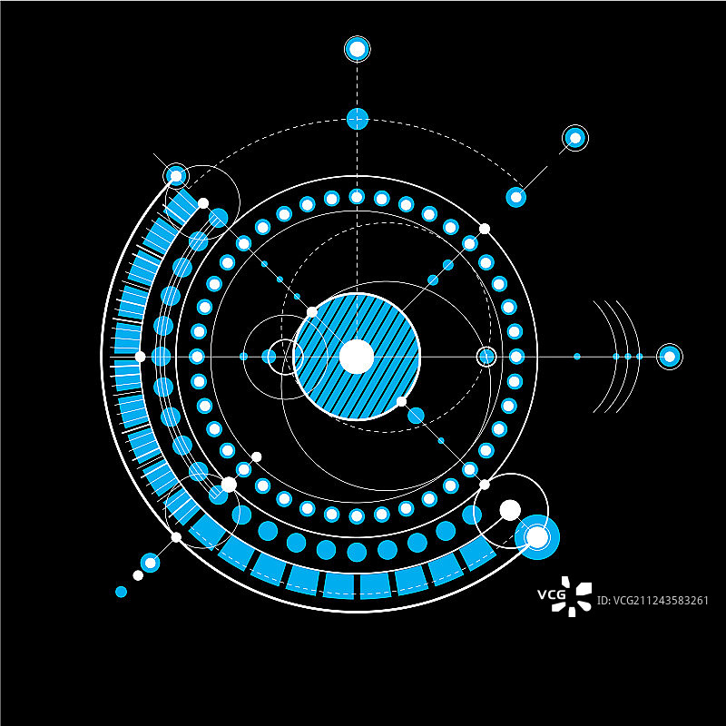虚线技术图纸图片素材