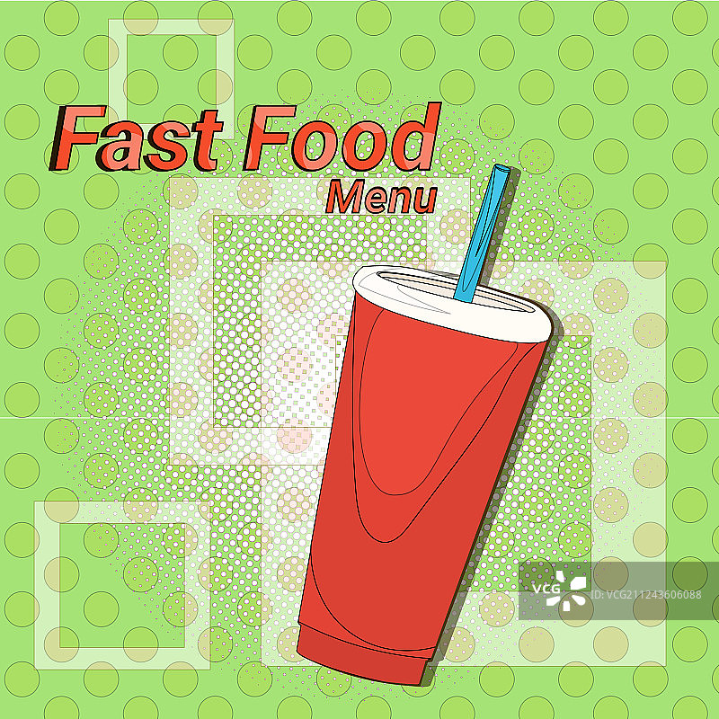 冰可乐街头节日快餐菜单无缝图案图片素材