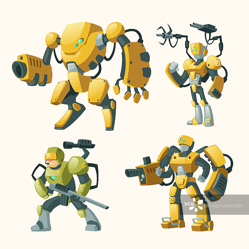 机器人主题图案合集图片素材