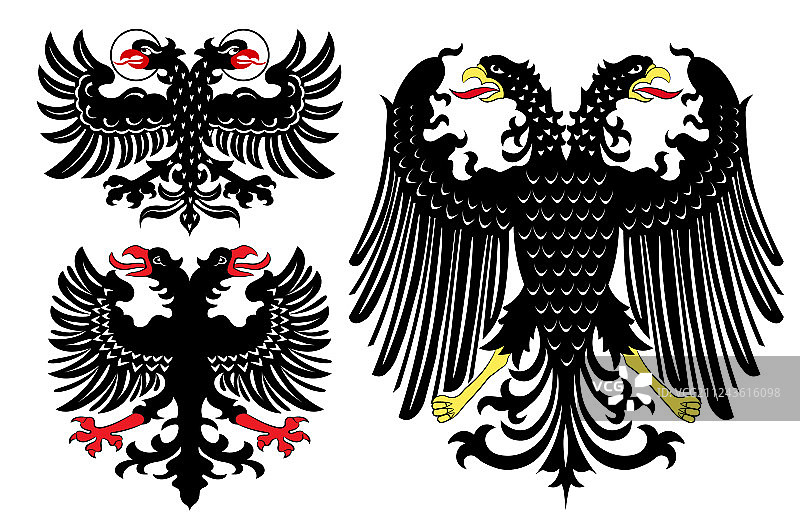 德国纹章鹰图案集图片素材