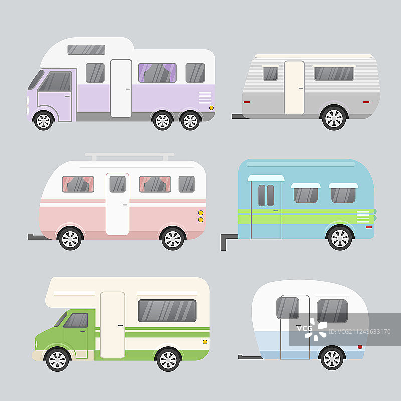 露营拖车合集图片素材