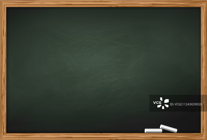 两块粉笔的黑板图片素材