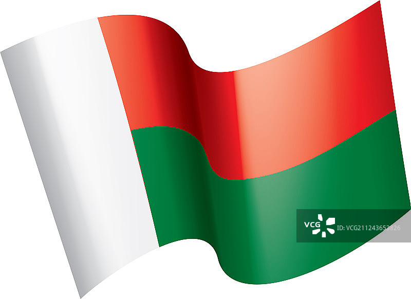 马达加斯加国旗上的白色图片素材