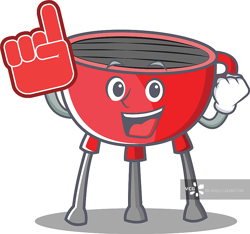 泡沫手套烧烤架卡通人物图片素材