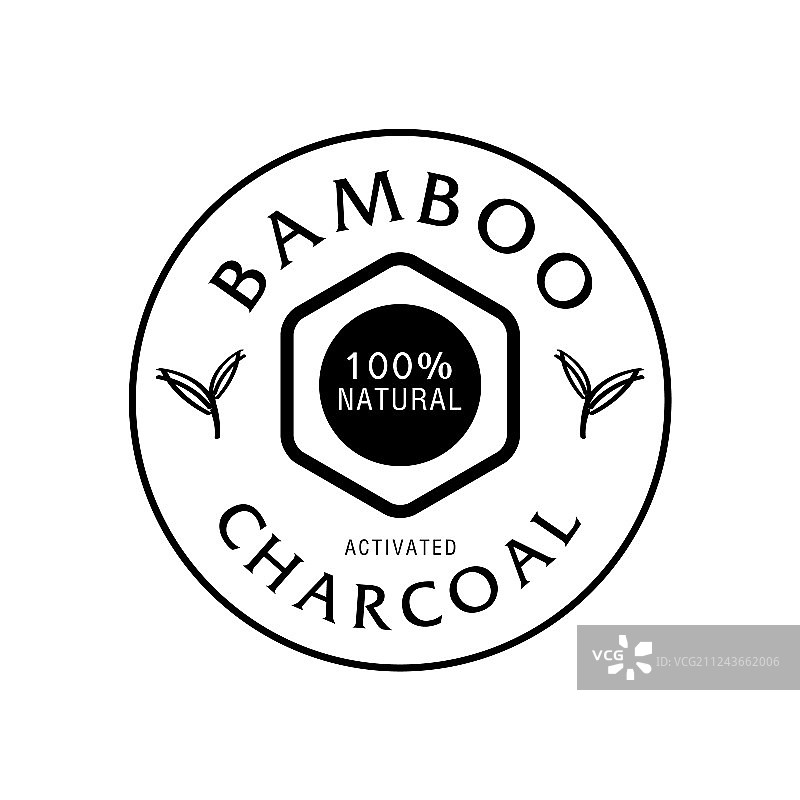 竹叶活性炭logo图片素材
