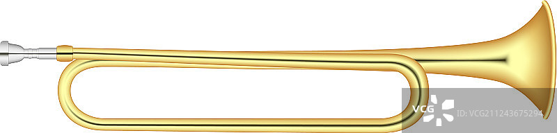 金色喇叭图标写实风格图片素材