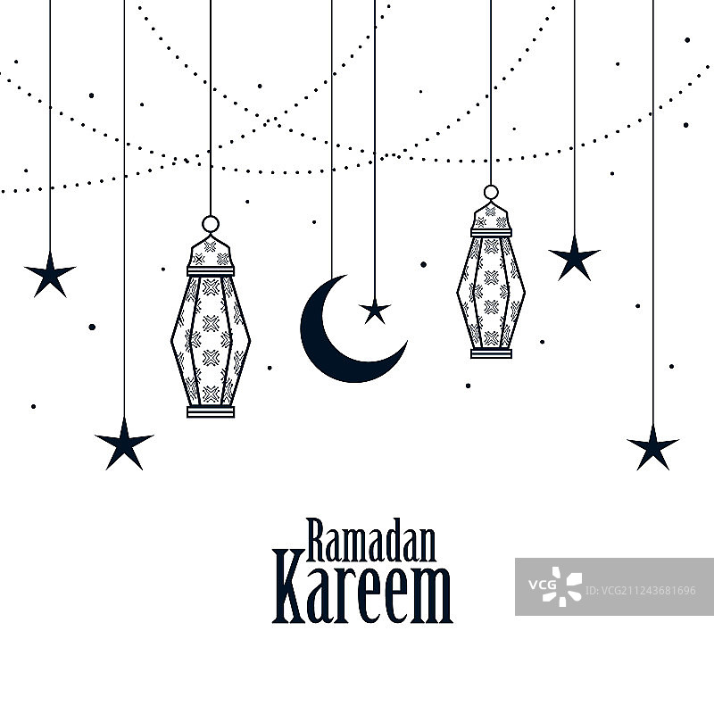 伊斯兰斋月节装饰背景图片素材