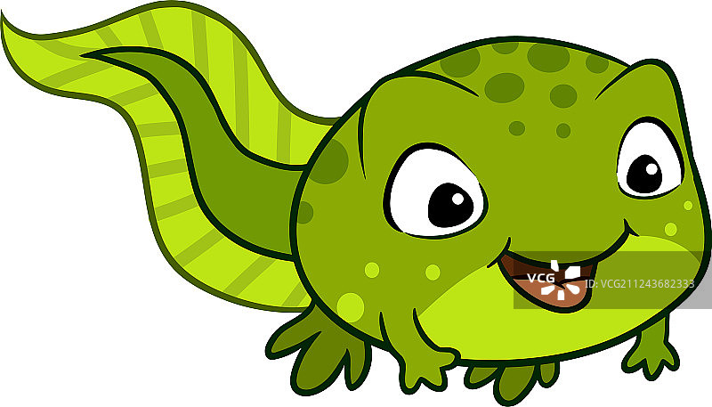 可爱快乐的蝌蚪卡通图片素材