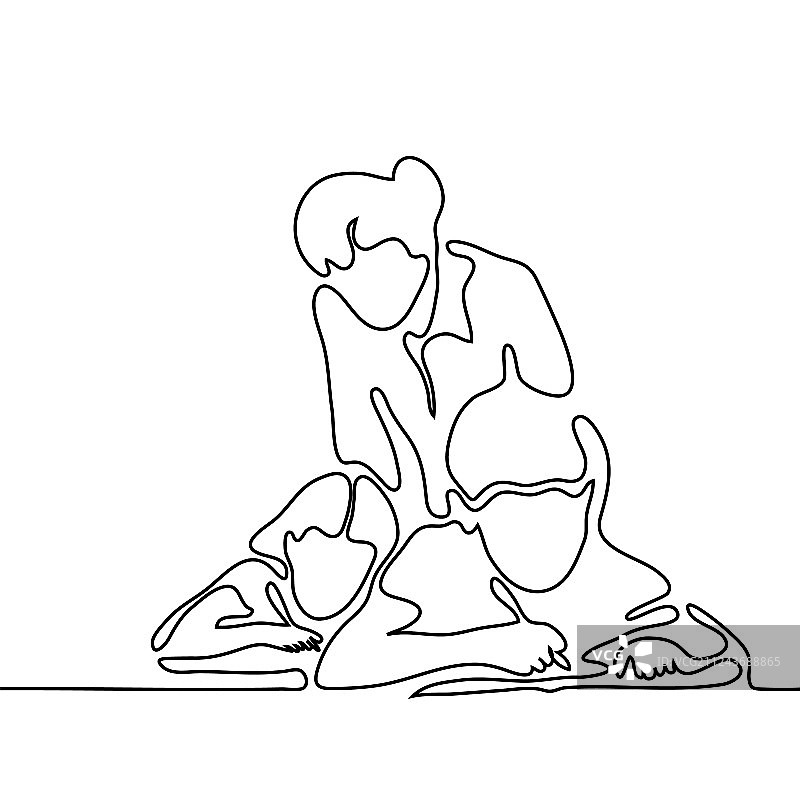 老师与孩子们一起书写图片素材