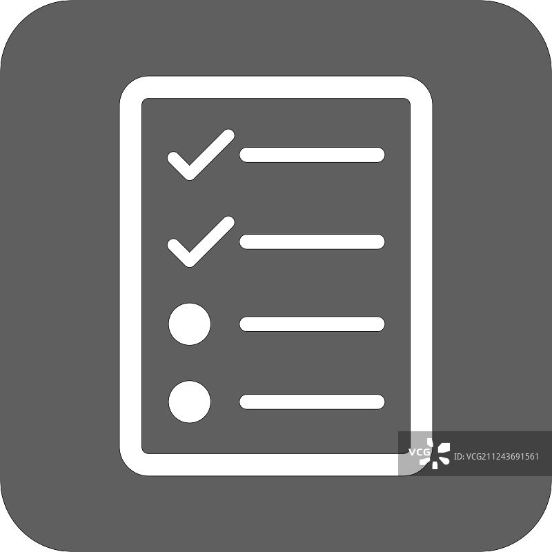 清单页面扁平方形图标图片素材