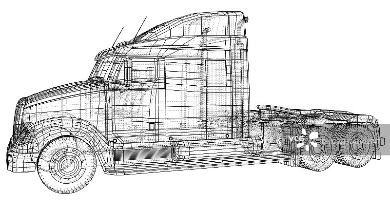 独立商业货运卡车图片素材