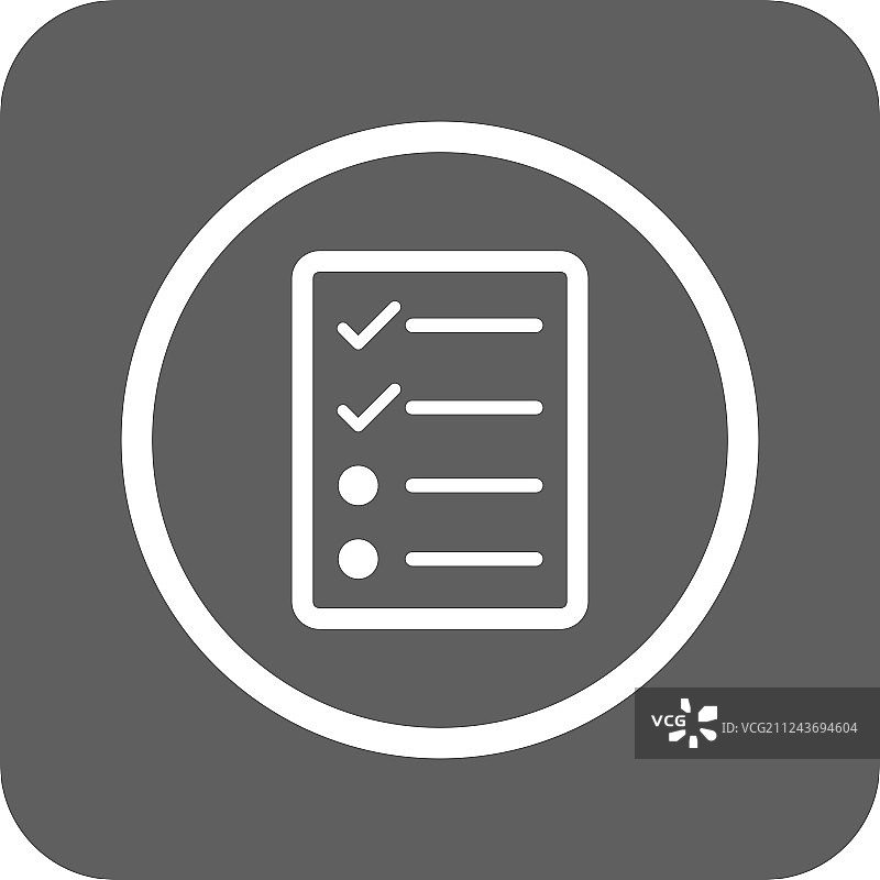 清单页面扁平方形图标图片素材