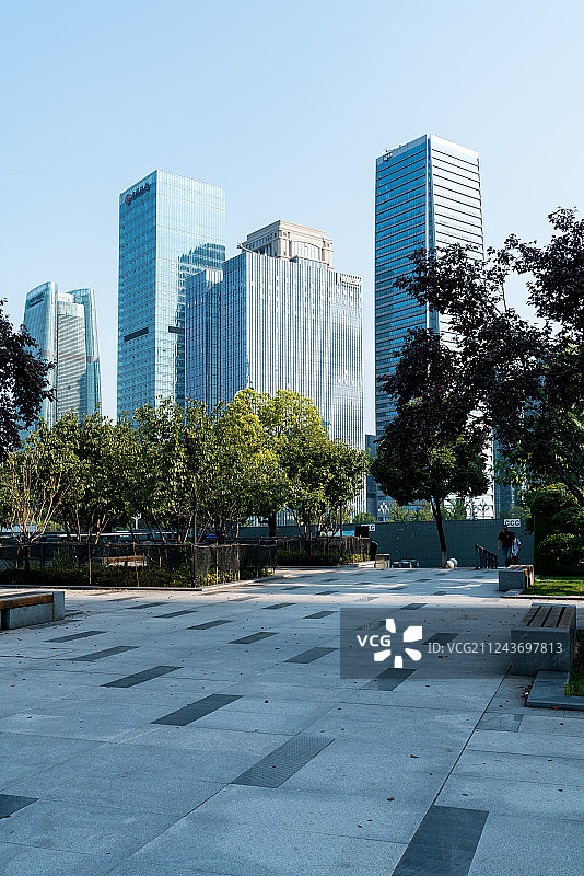 重庆江北金融街现代建筑图片素材