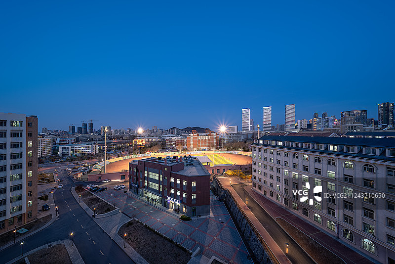 大连海事大学夜色图片素材