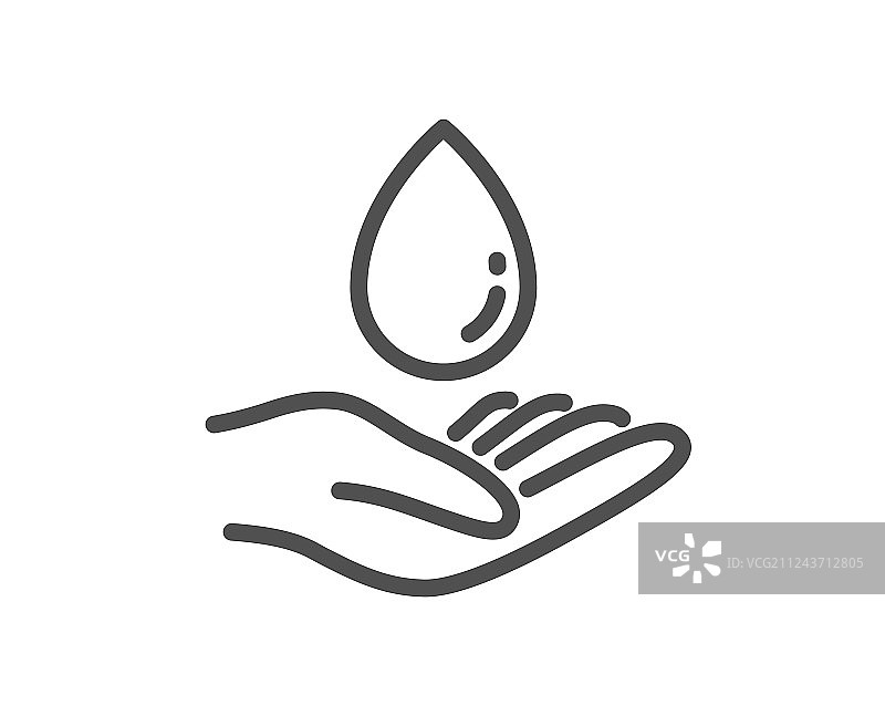 清洁水滴标志图片素材