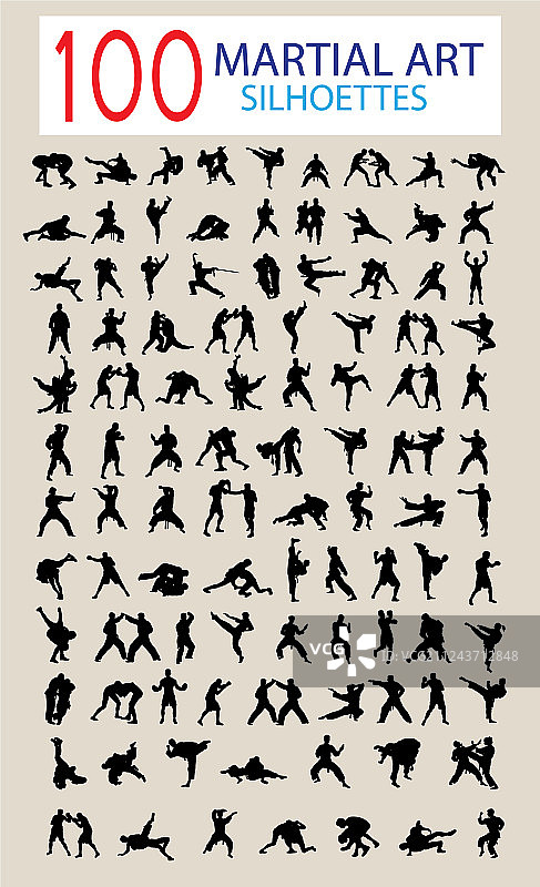 武术剪影图片素材