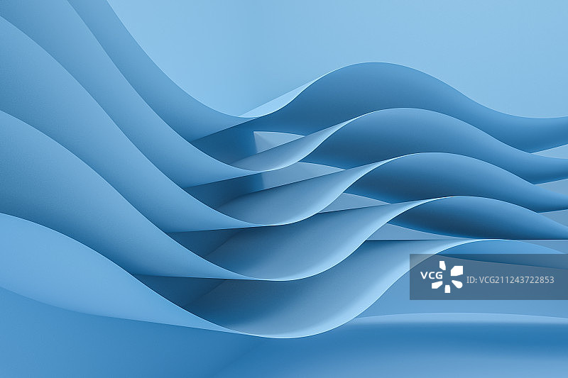 三维渲染，纸张曲面线条背景图片素材