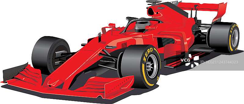 一级方程式红色赛车图片素材