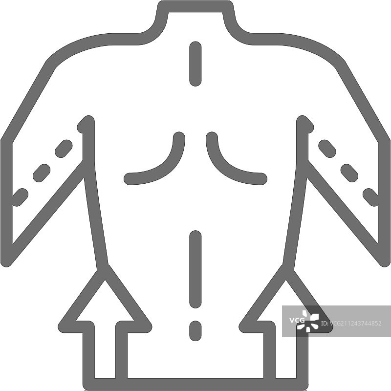 手部抽脂整形线性图标图片素材