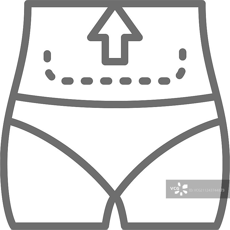 腹部抽脂整形图片素材