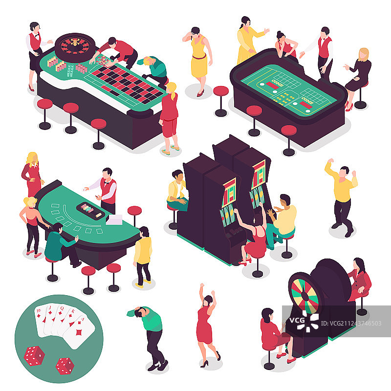 2.5D赌场物件图片素材