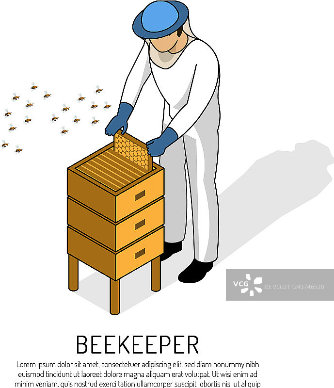 2.5D养蜂人图片素材