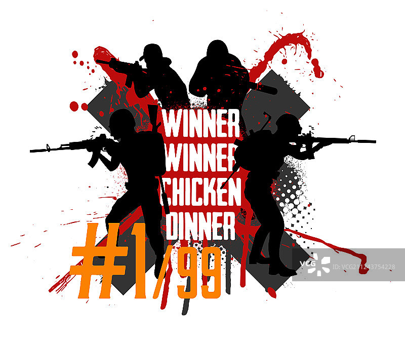 绝地求生概念军事小队图片素材