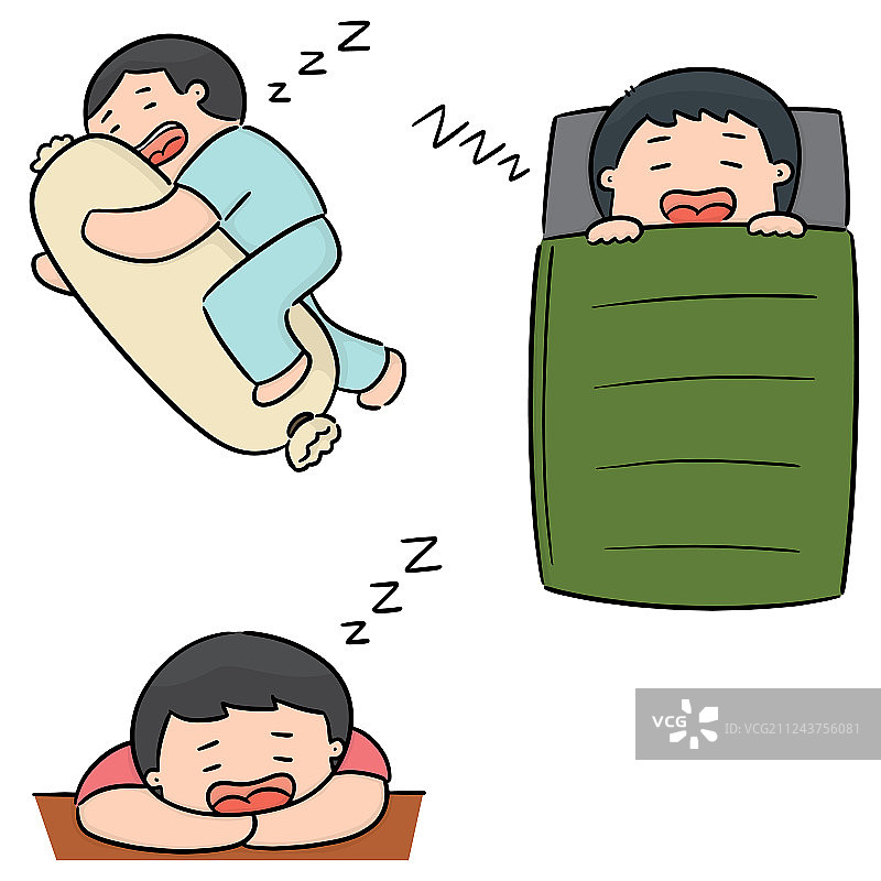 男人睡觉图片素材