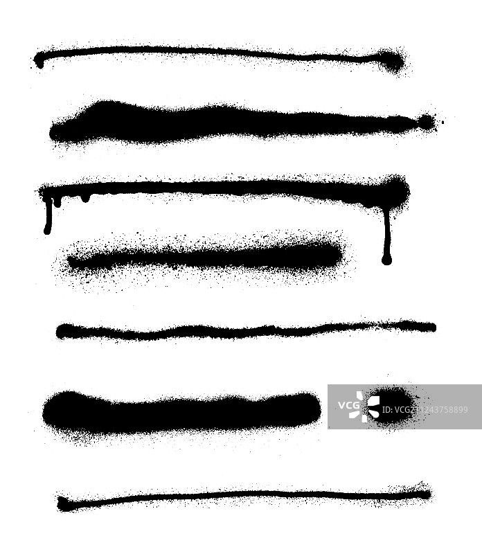 涂鸦喷绘banner套装图片素材