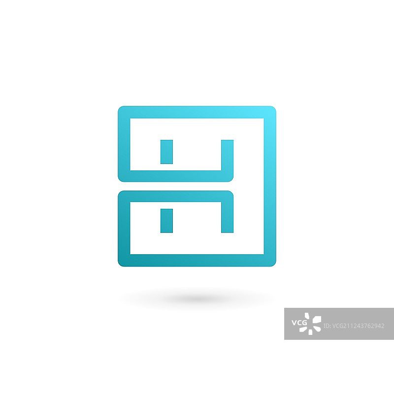 字母H标志图标设计模板元素图片素材