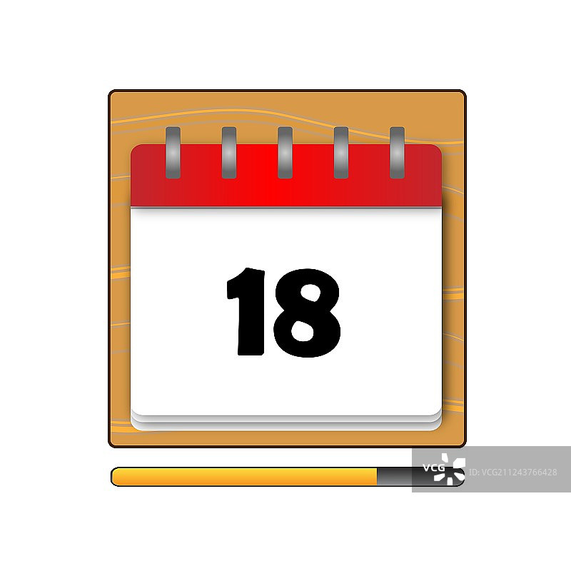 日历中的十八天图片素材