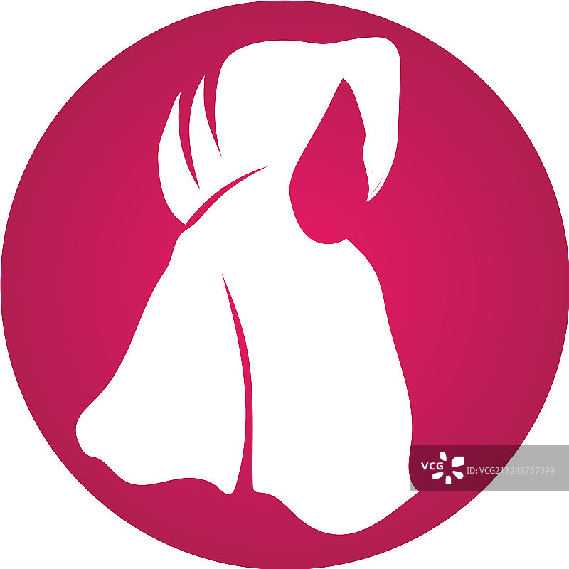 黑色头巾符号图片素材