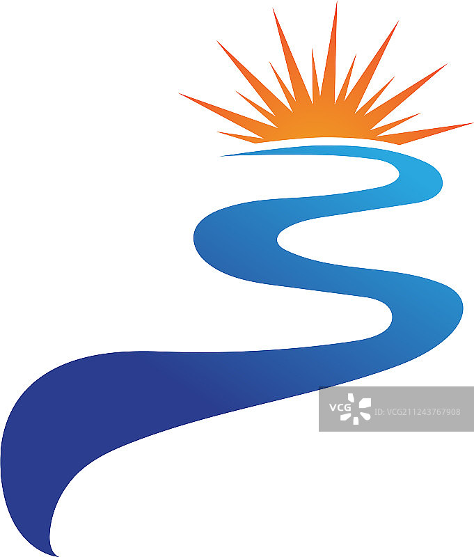河流logo模板图标图片素材