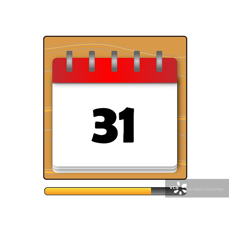 日历上的三十一天图片素材