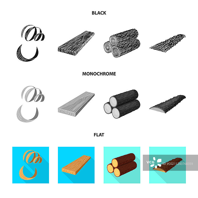 树木和原始标志合集图片素材