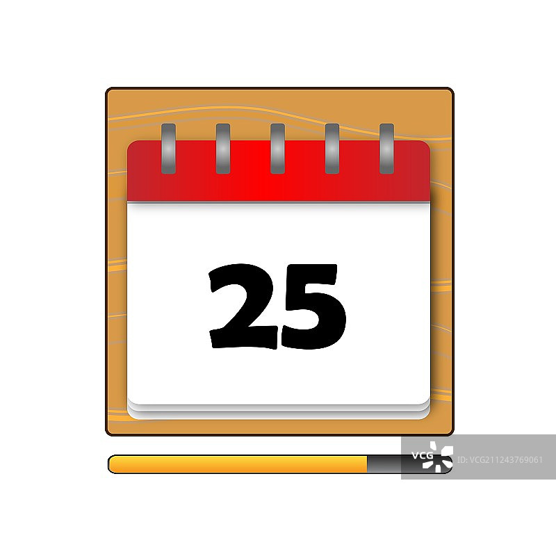 日历上的二十五天图片素材