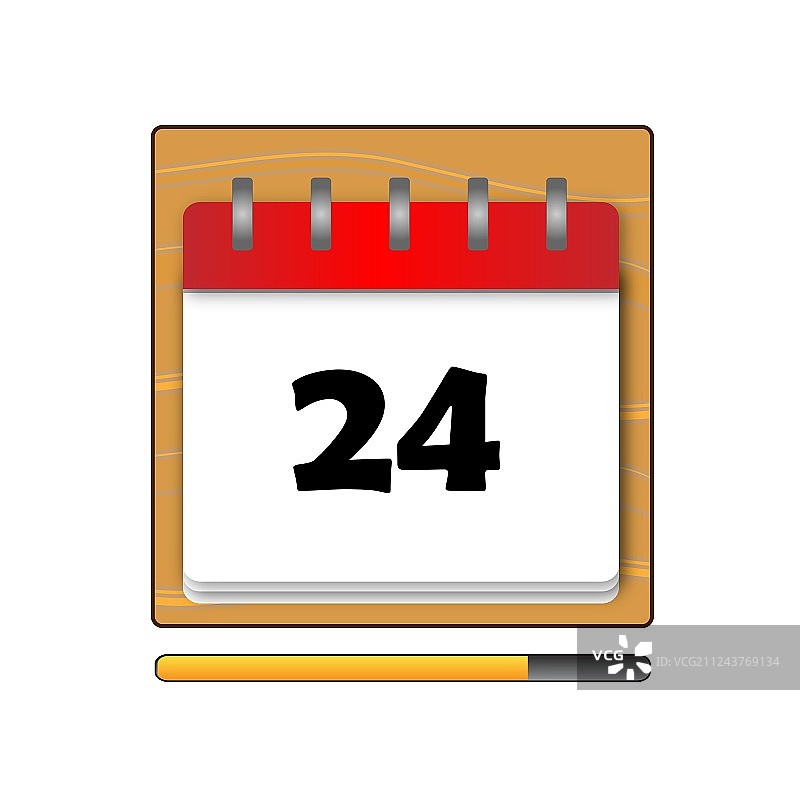 日历上的二十四天图片素材