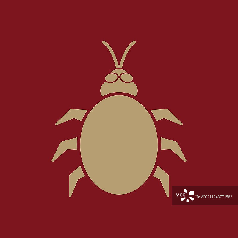 甲虫和虫子图标：螨虫昆虫病毒图片素材