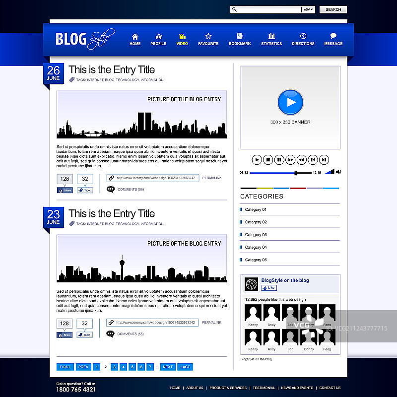 网页设计元素模板图片素材
