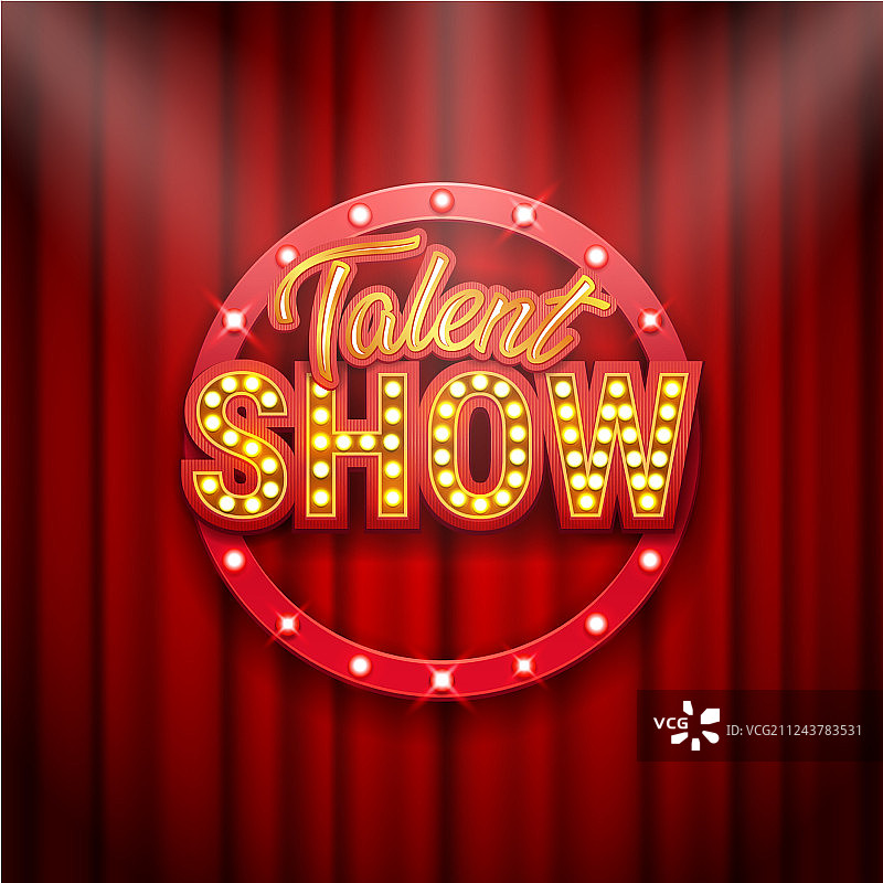 才艺表演banner海报金色铭文设计图片素材