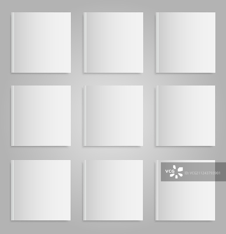 空白杂志或书籍样机图片素材