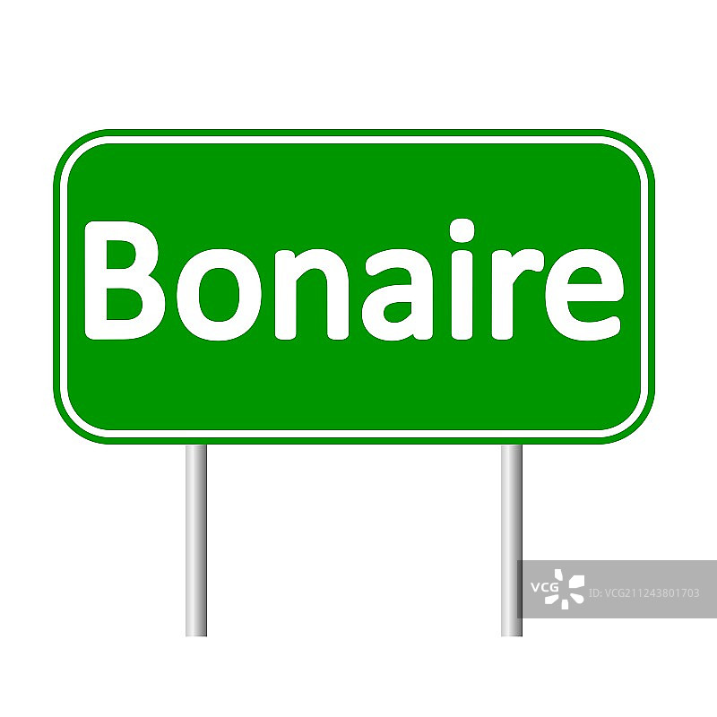 博内尔岛路标图片素材