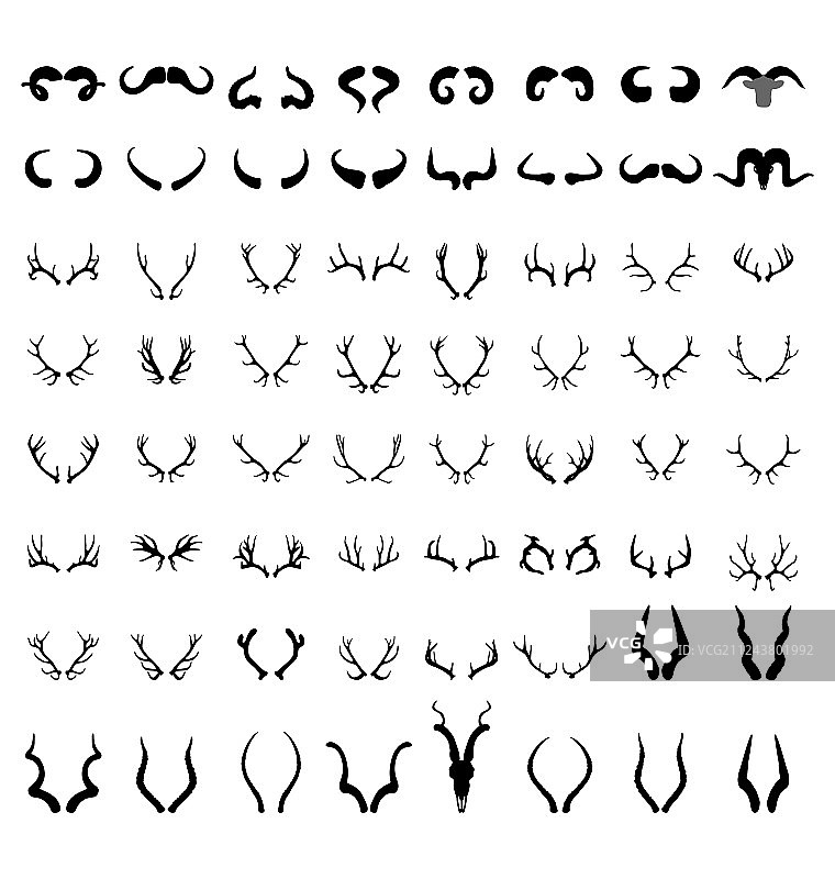 喇叭剪影图片素材