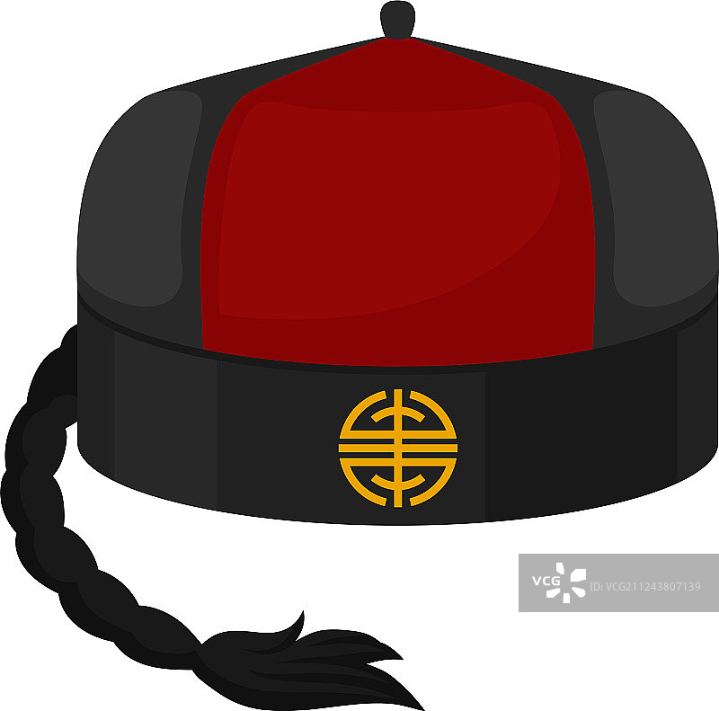 扁平风格传统红黑色橘子图标图片素材